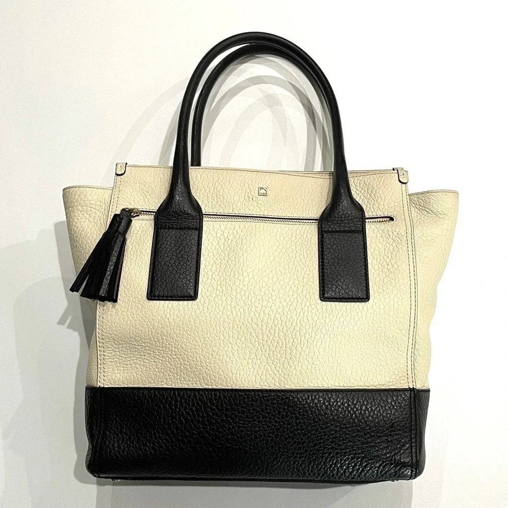 kate spade linda southport avenue tote tan black